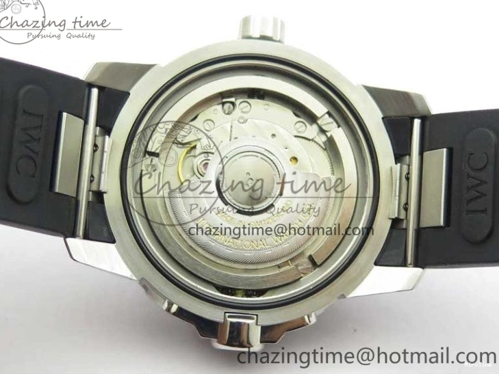 MIROTIME 0124 RelaxedFit Aquatimer Automatic IW329004 V6F 1:1 Best Edition Blue Dial on Rubber Strap MIYOTA 7095